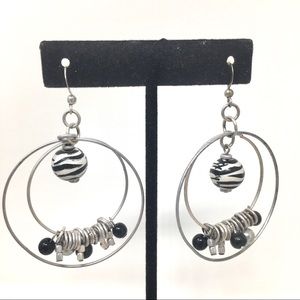 Pretty Hoop Beaded Earrings